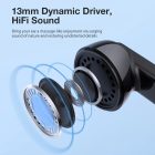 BlitzWolf AIRAUX AA-UM15 Ultravékony (17mm vastag) töltődobozos vezeték nélküli fülhallgató - Hi-Fi hang, kis késés, IPX5, 13mm -es hangszóró