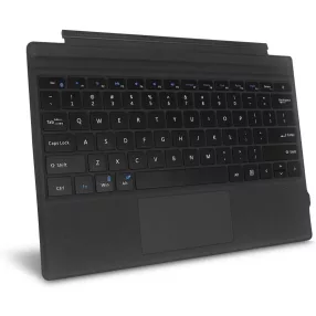   AOGO 1089D-C Ultravékony Bluetooth-os billentyűzet háttérvilágítással - Touchpad + 78db billentyűk, vez. és vezeték nélküli használat
