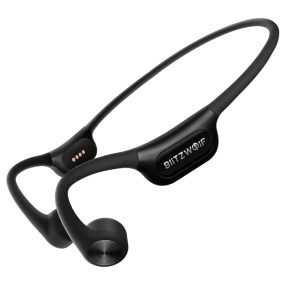   BlitzWolf® BW-BTS9 Csontrezgéses (Bone Conduction) fejhallgató - Titán váz, IPX8 vízálló, 32GB belső memória, mágneses töltés