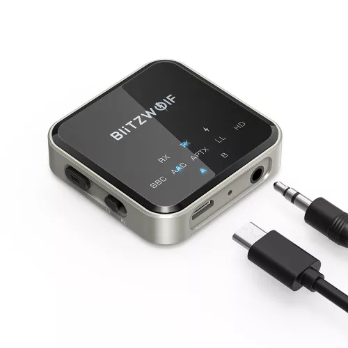BlitzWolf® BW-BL3 - Bluetooth transzmitter (vevő és fogadó egyben) ANC, 