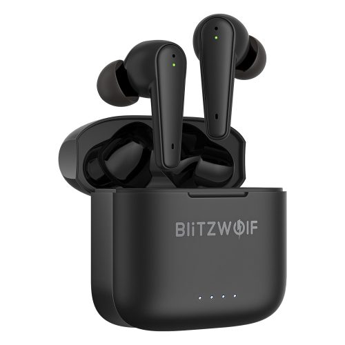 Blitzwolf® BW-FYE11 - Aktív zajcsökkentős, fél hosszított Bluetooth fülhallgató. kistálytiszta és mély hangzás, 6,5 óra működési idő