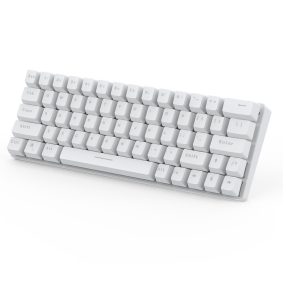   BlitzWolf BW-KB1 fehér gamer billentyűzet - mechanikus gombok, RGB LED világítás, vezetékes és vezeték nélküli használat, IPX4 