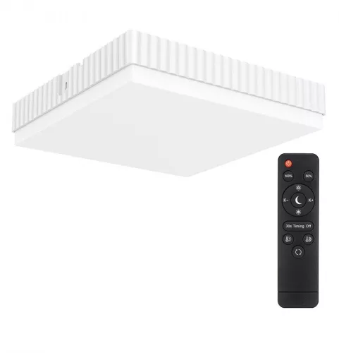 BlitzWolf® BW-LT40 - 24W / 2200LM négyzet alakú mennyezeti LED lámpa: 3 színhőmérséklet, távirányító, IP54 vízállóság