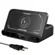 BlitzWolf® BW-S27 - 160W-os asztali gyorstöltő, 6db USB töltőport (Type-C és USB-A) + vezeték nélküli töltés