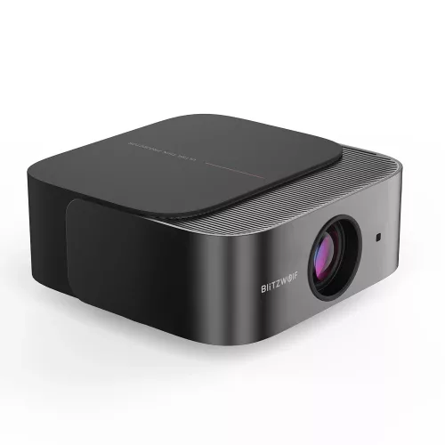 BlitzWolf® BW-V10 - 1080P, Android 13.0 projektor - 500 ANSI Lumen, ultravékony kivitel. Elektronikus fókusz és trapézkorrekció
