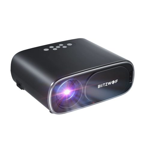 BlitzWolf® BW-V4 1080P házimozi projektor - 5G-WIFI, 10000 LM fényerő, Auto Trapézkorrekció & fokusz, BT 5.0