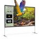 BlitzWolf® BW-VS6 -120 hüvelykes vetítővászon stabil állvánnyal. 4K felbontás 16:9, összecsukható, gyűrődésgátlós, könnyű telepítés