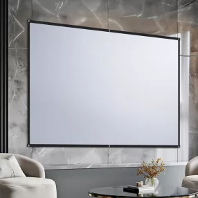   BlitzWolf® BW-VS8 falra szerelhető projektor vászon - 80 hüvelyk, 5 rétegű csillogás mentes vászon, 16:9, 4K, 90°-os betekintési szög