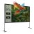 BlitzWolf® BW-VS9 -120 hüvelykes vetítővászon stabil állvánnyal. 4K felbontás 16:9, összecsukható, gyűrődésgátlós, könnyű telepítés