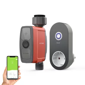   Blitzwolf® BW-WTR01 smart locsórendszer (hub + szelep) - 3/4''-os kerticsaphoz csatlakoztatható, applikációs irányítás