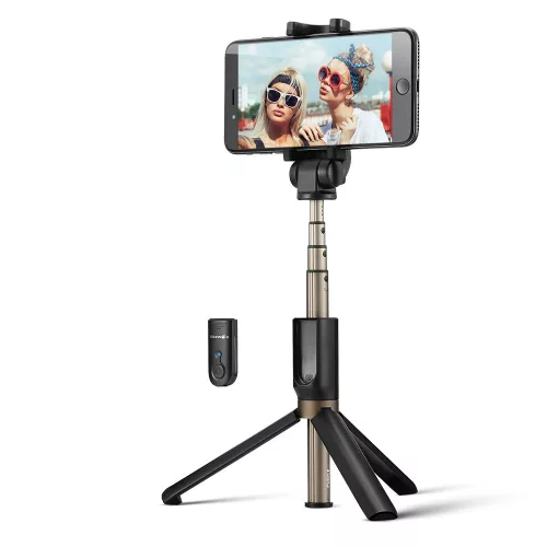 BlitzWolf BW-BS3 (tripod) szelfi bot és telefon állvány távirányítóval 