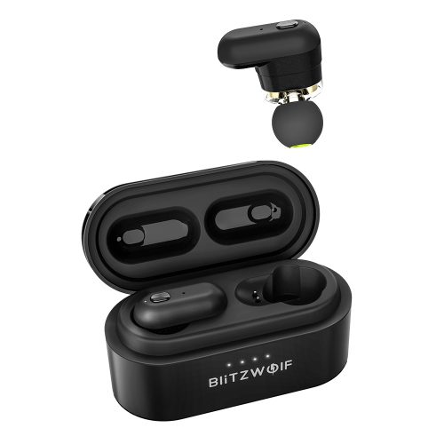 BlitzWolf® BW-FYE7 - Töltődobozos (TWS), Dual Dynamic Driver Bluetooth fülhallgató IPX4-os vízállósággal