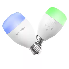   Okos LED wifis izzó + távirányító- BlitzWolf® BW-LT27 E27, 900 lm, 10W, 2700-6500K, App és infravörös irányítás