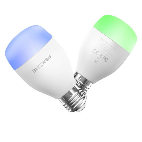 Okos LED wifis izzó + távirányító- BlitzWolf® BW-LT27 E27, 900 lm, 10W, 2700-6500K, App és infravörös irányítás