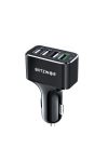 Autós töltő 50W BlitzWolf® BW-SD3 1xQ3.0 és 3x Power3S gyorstöltős technológiával Autós töltő 50W BlitzWolf® BW-SD3 1xQ3.0 és 3x Power3S gyorstöltős technológiával