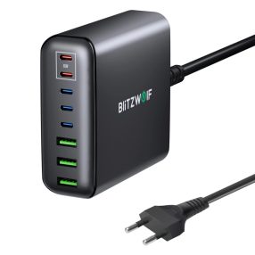   Blitzwolf® BW-S26 250W 8 portos USB PD asztali gyorstöltő állomás