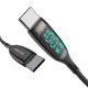 USB Type C - Type C kábel - BlitzWolf® BW-TC23 - 90 cm hossz, LED kijelző, 100W, 20V/ 5A töltési teljesítmény