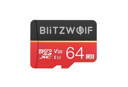 BlitzWolf® BW-TF1 Class 10 micro SD kártya adapterrel, 64GB