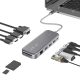 Blitzwolf BW-TH11 Hub 11 az egyben: 2db HDMI port, 100W, USB 3.0, SD kártyaolvasó, VGA, Jack, LAN port