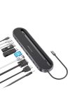 Blitzwolf BW-TH9 12 az 1-ben dokkoló állomás: USB 3.0 port, SD kártya olvasó, HDMI, VGA port, USB C töltőport, RJ45, Jack Blitzwolf BW-TH9 12 az 1-ben dokkoló állomás: USB 3.0 port, SD kártya olvasó, HDMI, VGA port, USB C töltőport, RJ45, Jack