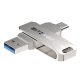 BlitzWolf® BW-UPC2 - USB Type-C és USB-A csatlakozások: Pen drive asztali gép és telefon közötti adatátvitelhez - Alumínium ház, 32 GB