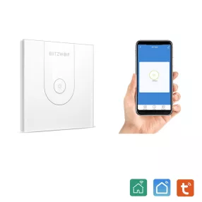   BlitzWolf BW-SS9 - Wifis, okos fali érintőkapcsoló 1 kapcsolóval - Google Home, Amazon,  integrálhatóság