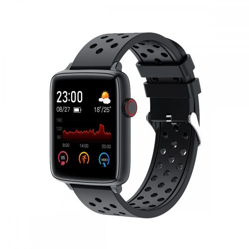 Blitzwolf® BW-HL1 Pro Smart Watch - okosóra teljes érintőkijelzővel 1,54", vérnyomás és pulzusmérővel - Fekete