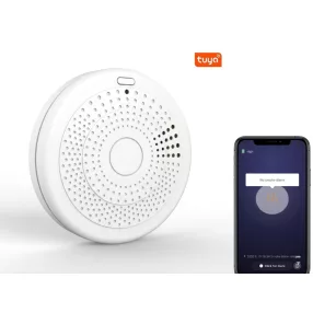   Okos szénmonoxid (CO) és füst érzékelés & riasztás, applikációs felügyelet, 85dB -es hang, 3 éves akku élettartam