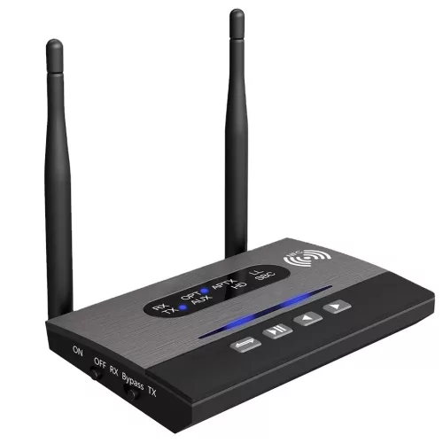 HiGi® B22 Bluetooth adapter - zene adó és fogadó egység egyben - akku, 80 méter hatótáv / apt HD, apt Low Latency, apt, SBC