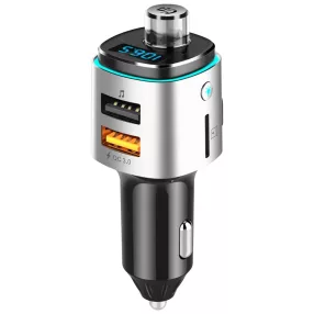   HiGi® - BC42 szivargyújtóba dugható FM transzmitter & autós USB-s gyorstöltő