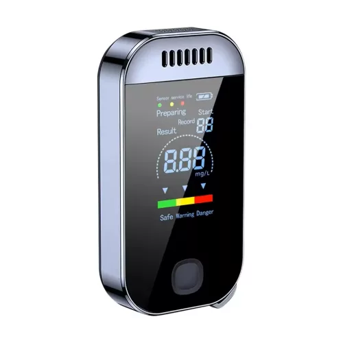 HiGi C37 digitális alkoholszonda (Alcohol Tester) LCD kijelzővel - egyszerű, befújos használat, magas érzékenység