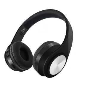   HiGi D-422 - Bluetooth 5.0 fejhallgató - 10 órás működési idő, 40mm-es hangszóró, beépített mikrofon, BT + 3,5 Jack kapcsolat - fekete