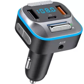   HiGi® - T73 szivargyújtóba dugható FM transzmitter & autós USB-s gyorstöltő