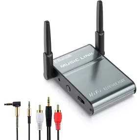   HiGi® X600 - Bluetooth V5.0 fogadó egység, fém házban - 50m hatósugár, Jack 3.5 kimenet, beépített mikrofon, 30 óra akku használat