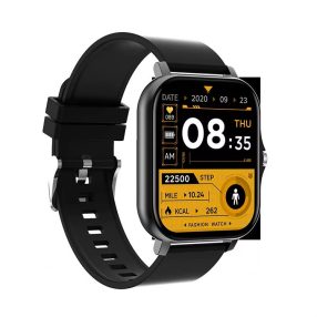   HryFine Y13 Smart Watch - Fekete szín, szilikon szíj - 5 nap akku idő, 1.69" HD kijelző, IP67, Bluetooth hívás, üzenetek, health monitor