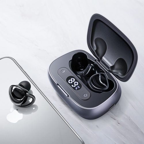JOYROOM JR-T10 fekete - Töltődobozos Hi-Fi Bluetooth fülhallgató, Airoha chip, aluminium ház, nagy akku kapacitás