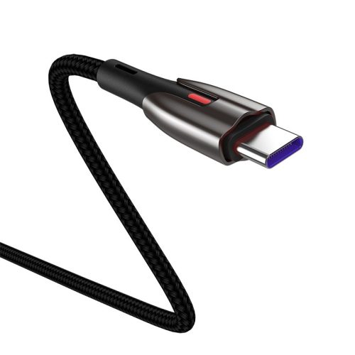 Joyroom S-M379 - 2méter, 5.5 Amperes töltés, USB Type C kábel, cink bevonat, gyöngyvászon borítás