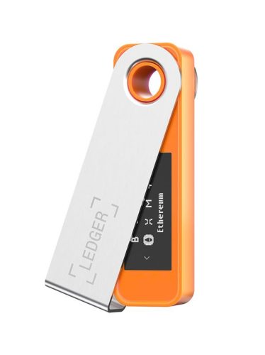 Ledger Nano S Plus orange - Crypto hardveres pénztárca - Védd meg a kriptopénzed, NFT-idet és tokeneidet!