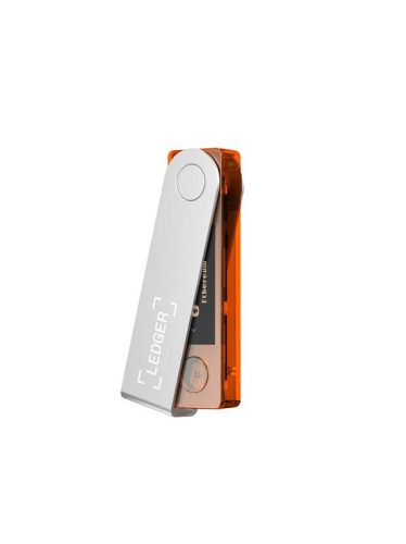 Ledger Nano X Orange Transparent - hardveres pénztárca kriptoeszközeid számára
