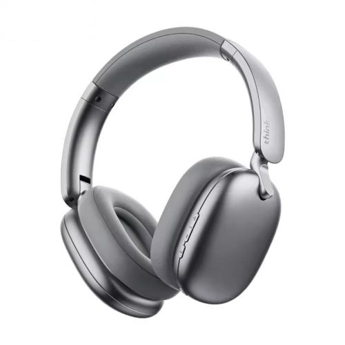 Lenovo® TH60 bluetooth fejhallgató - ANC: aktív zajszűrős mikrofon, tökéletes hangzás, mély basszussal. 28 óra használati idő - ezüst