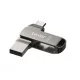 Lexar® JumpDrive® D400 USB 3.1 Type-C Dual Slot Metal PenDrive – telefonhoz és számítógéphez.  Alumínium ház, 256GB