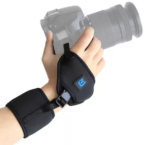   PULUZ Csuklóra helyezhető DSLR kamera rögzítő - puha neoprén csuklópánt 1/4 hüvelykes csavaros műanyag lemezzel