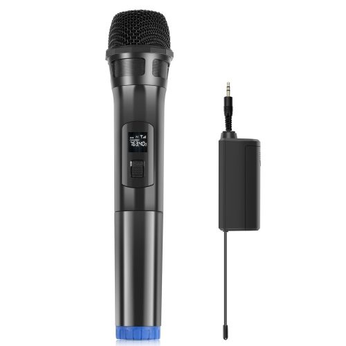 Puluz PU628B - Vezeték nélküli mikrofon 3.5 Jack kimenettel - 30 méter hatótáv - Fekete