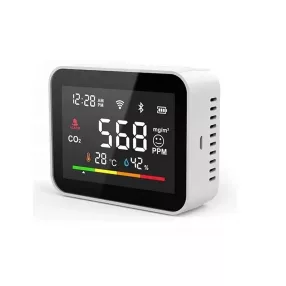   RSH® CO2V1 prémium SMART co2 mérő és riasztó - pontos mérés, kalibrálható kialakítás, 0-5000ppm mérés tartomány + pára és hőmérsékletmérés