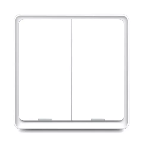 RSH ESW-2WAA-EU WiFi - SMART, fali, mechanikai gombos világítás kapcsoló, 2 kapcsolóval - Tuya App, Google Home, Amazon