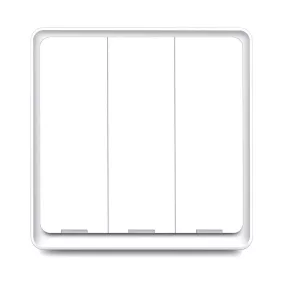   RSH ESW-3WAA-EU WiFi - SMART, fali, mechanikai gombos világítás kapcsoló, 3 kapcsolóval - Tuya App, Google Home, Amazon