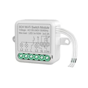   RSH® SB03 WiFi -3 csatornás SMART kapcsoló - Applikációs irányítás, időzítés, hang utasítás. Amazon Echo, Google Home és IFTTT integrálhatóság