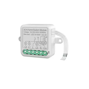   RSH® SB03 ZigBee -3 csatornás SMART kapcsoló - Applikációs irányítás, időzítés, hang utasítás. Amazon Echo, Google Home és IFTTT integrálhatóság