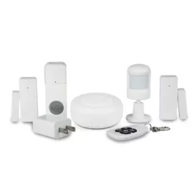   RSH® SK04 Smart Home biztonsági riasztó központ APP vezérléssel - WiFi, akku, 3db érzékelő, csengő, távirányító