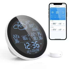   RSH SWS-001 - Smart időjárás állomás. Hőm, páratartalom kijelző, időjárás előrejelzés, UV-index, szélsebesség.